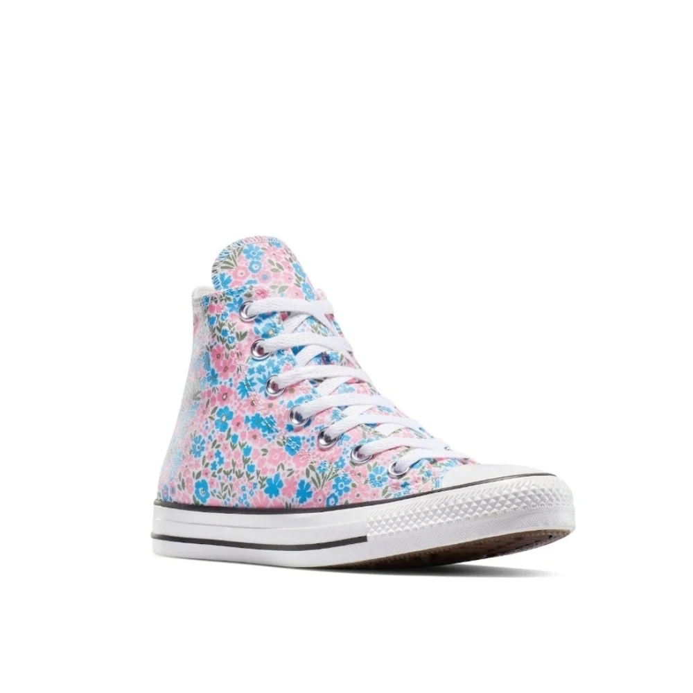 Converse Chuck Taylor All Star Floral High Top Sneakers Womens 8.5 Pink Blue NWT - Picture 7 of 8